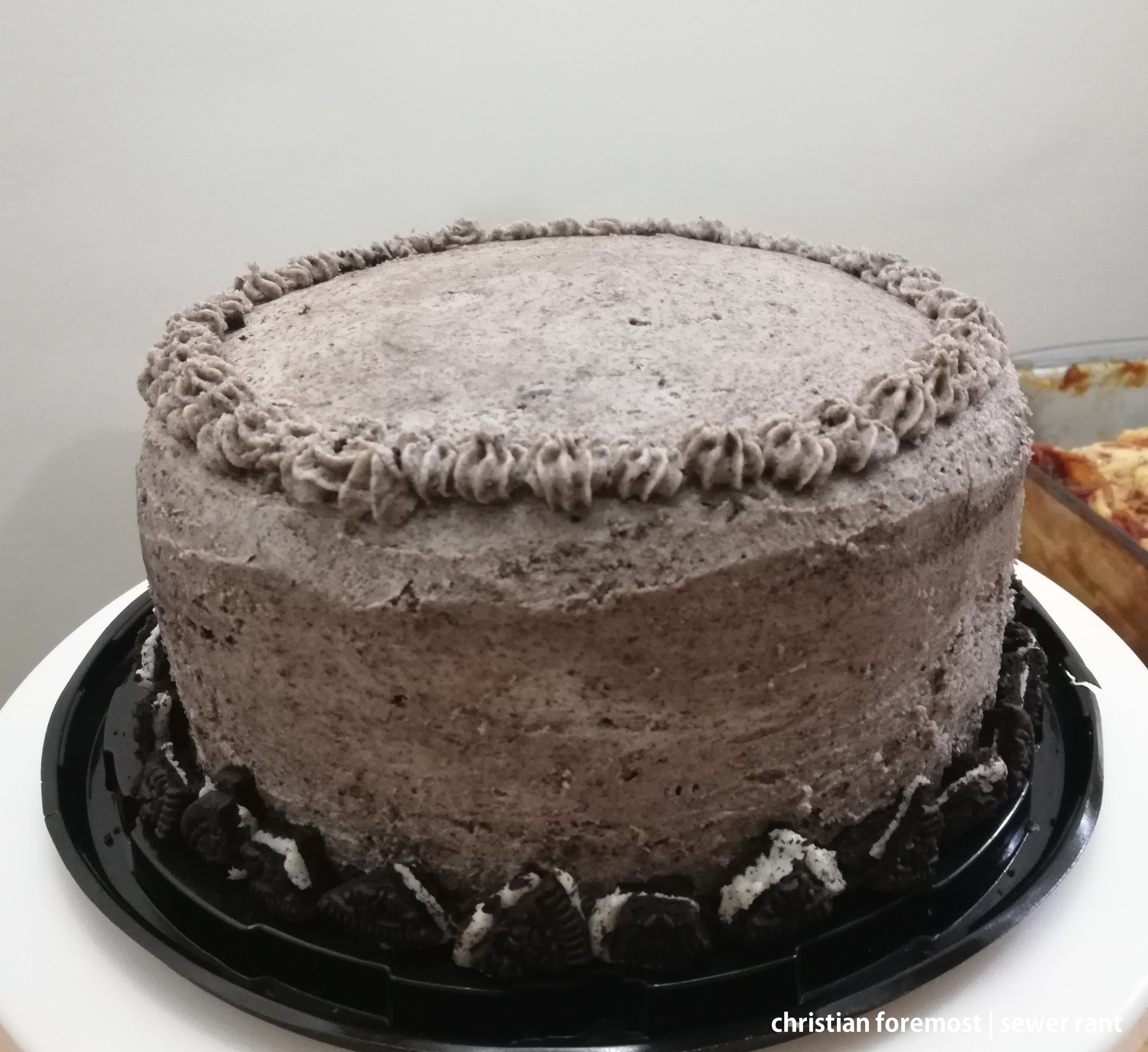 oreo buttercream chocolate cake