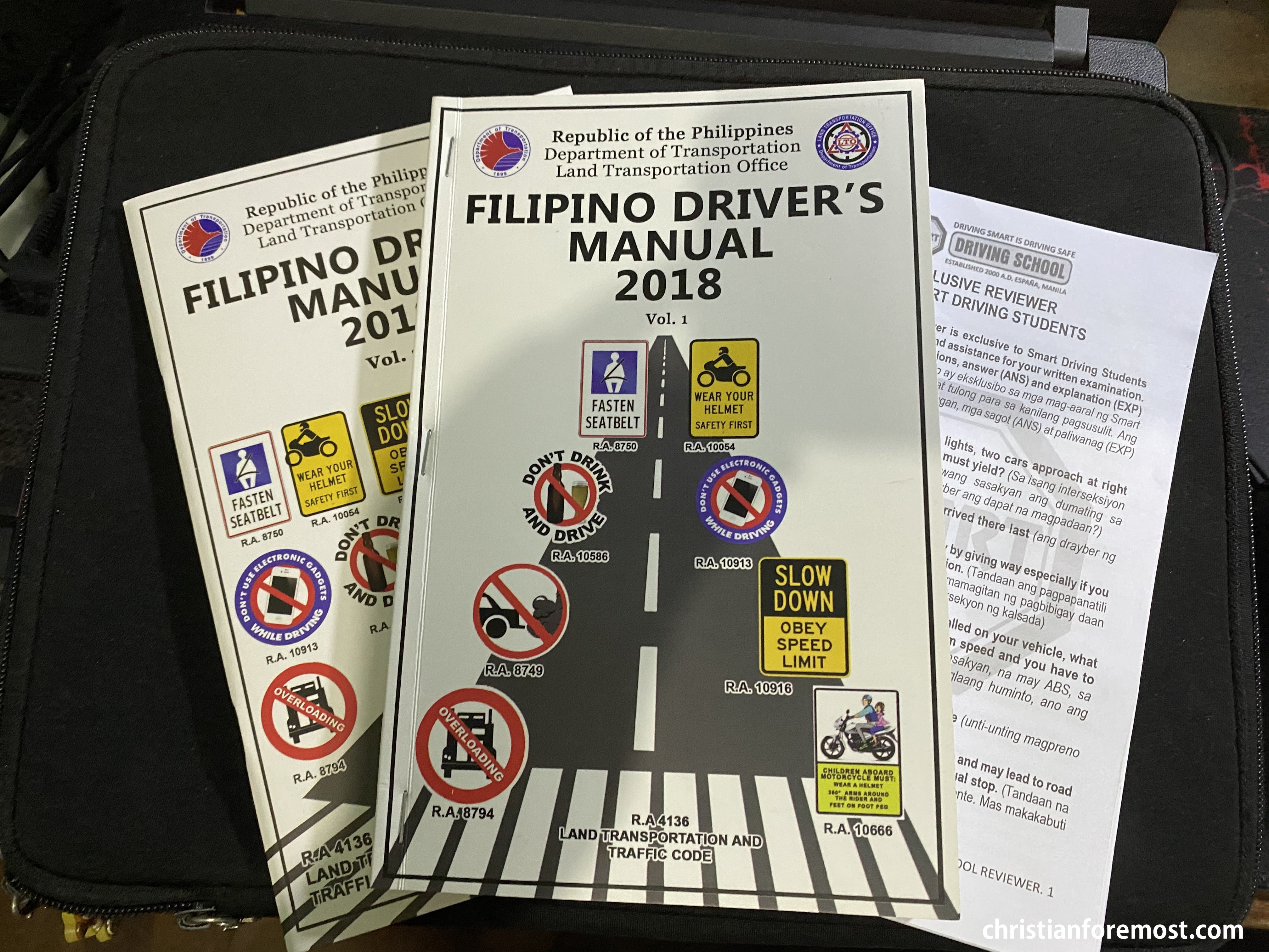 Filipino Student Driver's Manual and Reviewer 2020