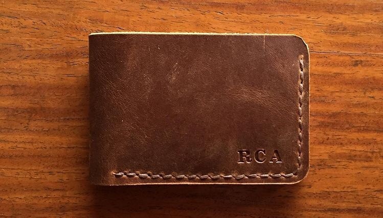 page leather customized leather wallets