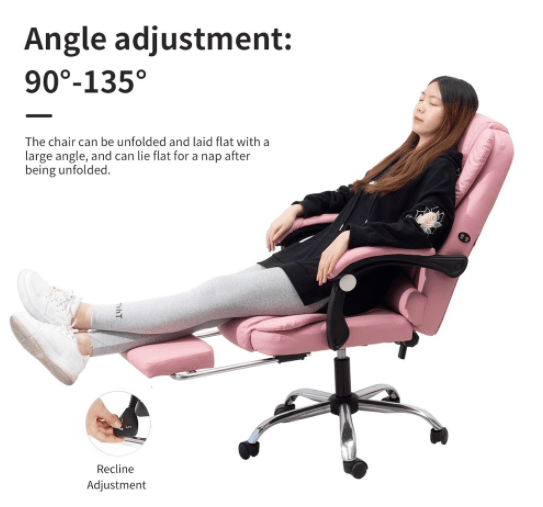 Reclining Office Chair with Adjustable Headrest and Footrest christian foremost