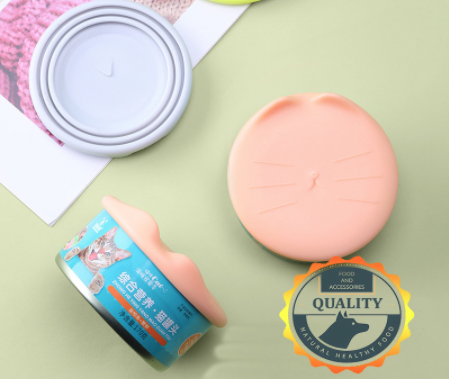 Pet Food Can Lids, Silicone Can Lids Covers for Dog and Cat Food